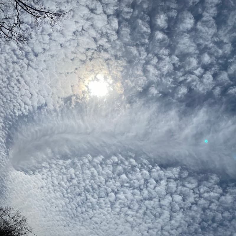 photo of Comet-shaped Cloud